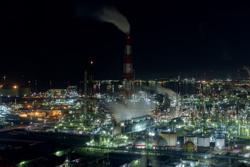 工場夜景 (10月)