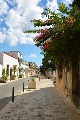 Streets of the colonial city of Santo Domingo, Dominican Republic, local color