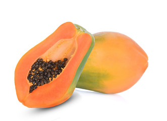 papaya isloated on white background