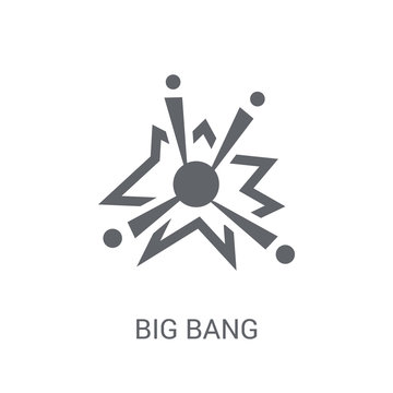 Big Bang Icon. Trendy Big Bang Logo Concept On White Background From Astronomy Collection