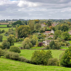 landscape with a house