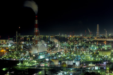 工場夜景 (10月)