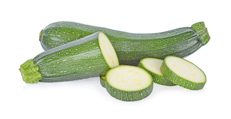 zucchini isolated on white background