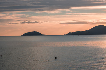 Sunset in LERICI, Liguria, Italy