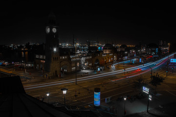 Fototapeta premium traffic in the city at night