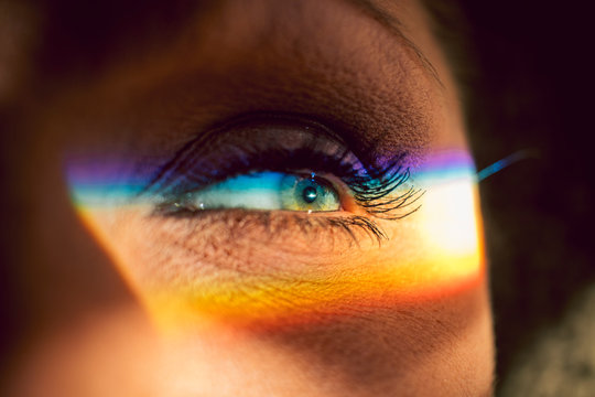 Woman Rainbow Eye