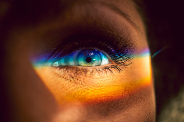 Woman Rainbow Eye