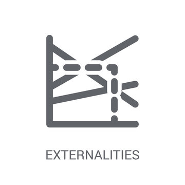 Externalities icon. Trendy Externalities logo concept on white background from business collection