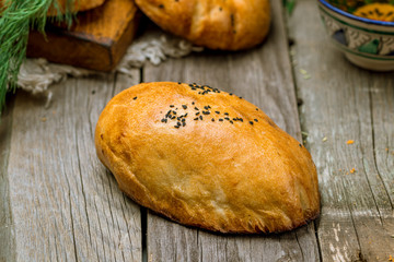 Samsa national uzbek food