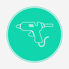 Glue gun vector icon sign symbol