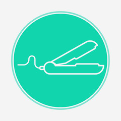 Hair straightener vector icon sign symbol