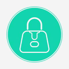 Hand bag vector icon sign symbol