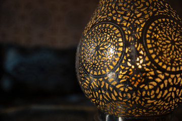 Beautiful traditional Moroccan patern lamp