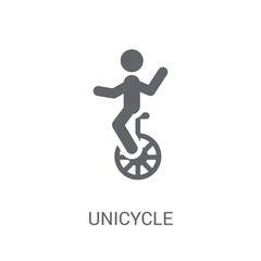 Unicycle icon. Trendy Unicycle logo concept on white background from Circus collection © BestVectorStock