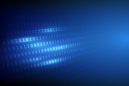 digital binare code background. vector illustration