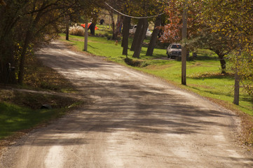 Roadway in the Autumn