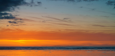 Pacific Ocean Sunset Washington State