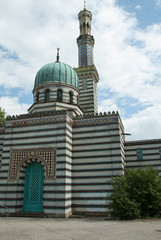 Fototapeta na wymiar Mosque in Potsdam, a waterwork in disguise