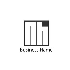 Initial Letter NH Logo Template Design