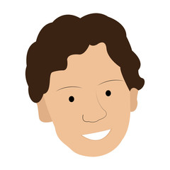 Isolated cute man avatar. Vector illustration design