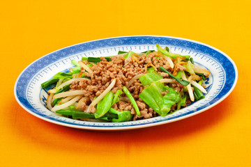 挽き肉入り　野菜炒め