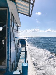  Fishing boat on the sea