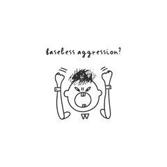 Depression signs and symptoms. Vector illustration of problems of mental health