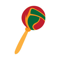 Mexican maraca icon. Cinco de mayo. Vector ullustration design