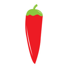Isolated red pepper icon. Vector illustration design