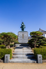 霞城公園　最上義光騎馬像