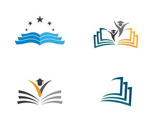 Book logo icon illustration