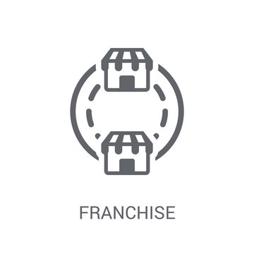 Franchise icon. Trendy Franchise logo concept on white background from Startup Strategy and Success collection