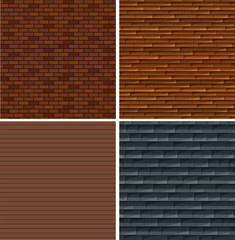 A set of brick wall background
