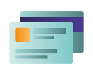 credit card isolated icon