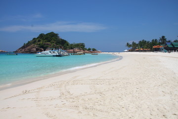 Long beach on Pulau Redang, Malaysia