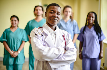 Fototapeta premium Medical team at a hospital