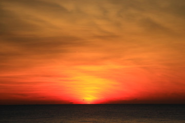 Fototapeta na wymiar Beautiful sunrise on the sea
