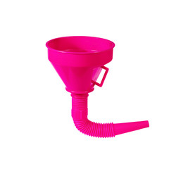 plastic funnel isolated on a white background