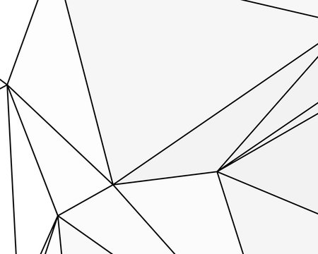 Asymmetrical texture with random chaotic lines, abstract geometric pattern. Black and white vector illustration