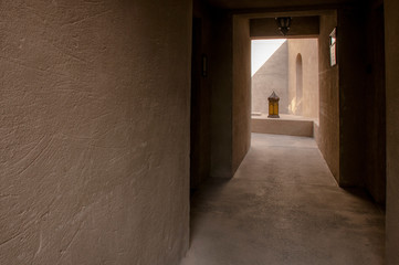 corridor in an old building