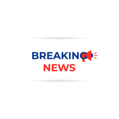 Breaking news. banner, poster and TV news vector design