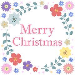 花　リース　祝日　クリスマス　12月