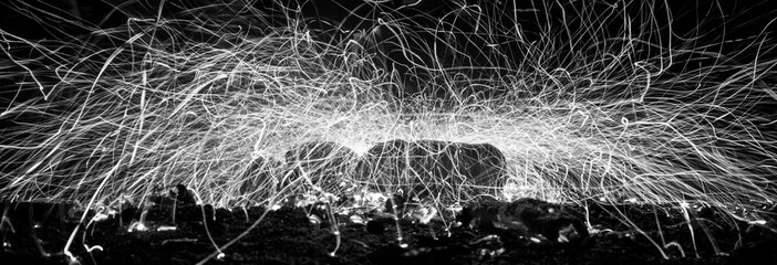 Long exposure of embers