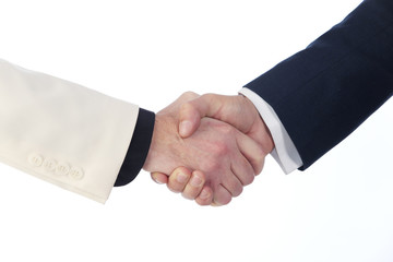 men shaking hands