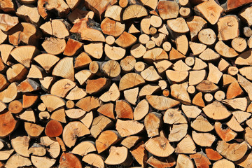 Fire wood winter stock