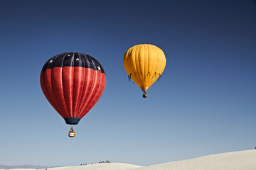 Alamogordo, New Mexico, USA. Balloon Fiesta on White Sands, Alamogordo, New Mexico, USA
