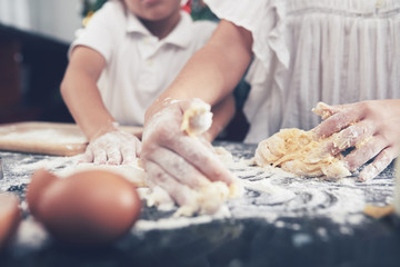 Kneading dough