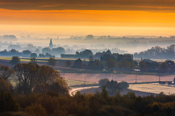Nieuwkerke Heuvelland in de herfst