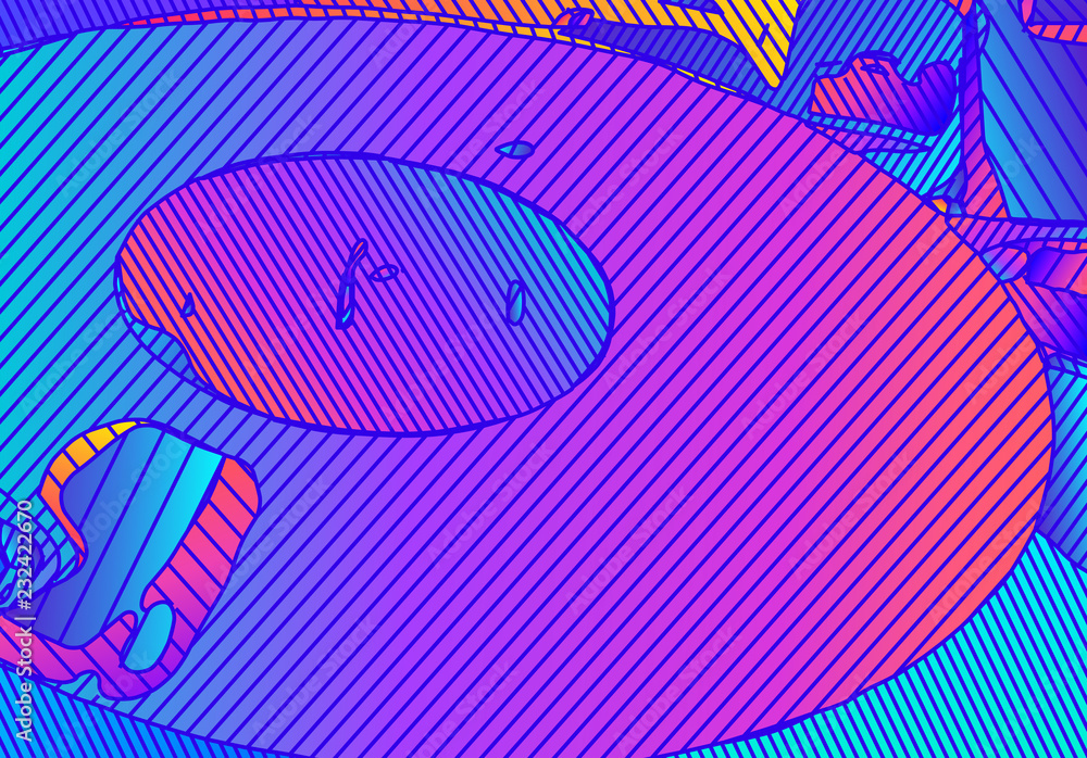Poster abstract vibrant background with vivid color gradients and lines