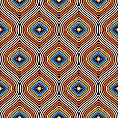 Modern stylish texture background. Seamless pattern - Vector illustration